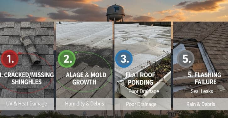 Top 5 Roofing Problems in Pflugerville, TX (And How to Fix Them)